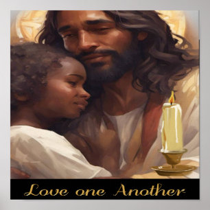 Jesus and Child Scripture  Poster