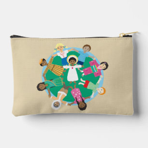 Jesus and children prayerbook rosary accessory pouch