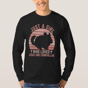 Jesus And Chinchillas Christian Girl And Women T-Shirt