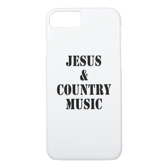 Jesus and Country Music - Phone Case (Back)