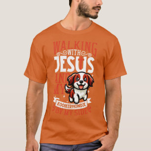Jesus and dog Kooikerhondje T-Shirt