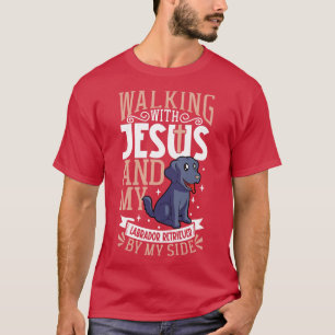 Jesus and dog Labrador Retriever T-Shirt