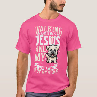 Jesus and dog Softcoated Wheaten Terrier T-Shirt