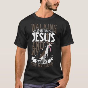 Jesus and dog Whippet T-Shirt