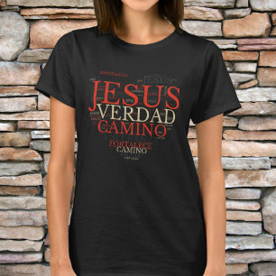 Jesus And Faith Heart Women's Christian Spanish T-Shirt