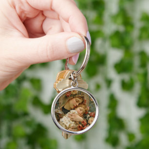 Jesus and Holy Mary Impressionism Key Ring