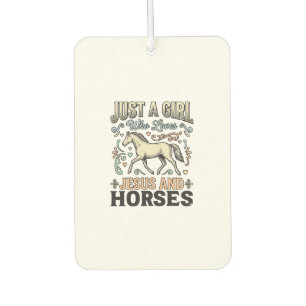Jesus And Horses Girl Vintage Horse Faith Shirt De Car Air Freshener