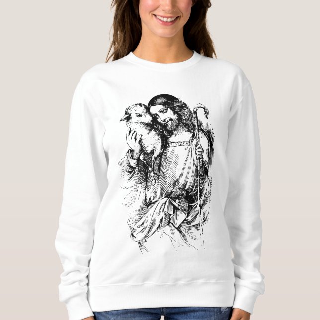 Jesus and lamb sweatshirt (Front)
