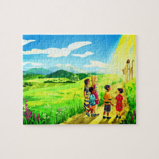 Jesus And Little Children Puzz;e Jigsaw Puzzle