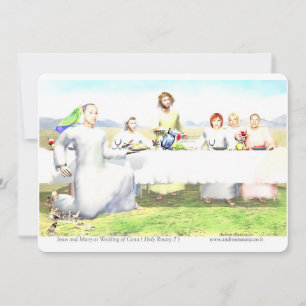 Jesus and Mary at Wedding of Cana Invitation
