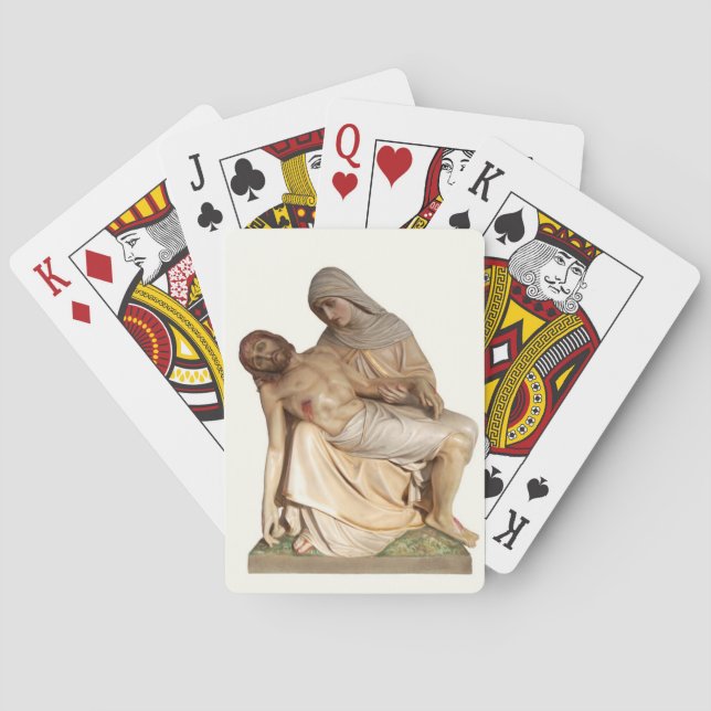 Jesus and Mary playing cards (Back)