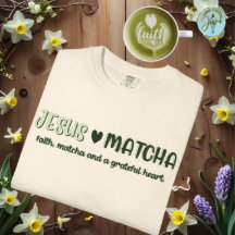 jesus and matcha, faith  matcha graphic