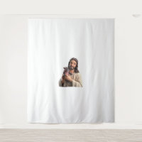 Jesus and Moo Deng_ A Unique Take on Classic Art T