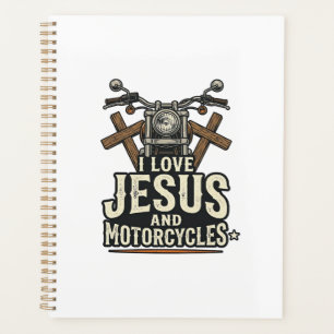 Jesus and Motorcycles Vintage Christian Biker Desi Planner