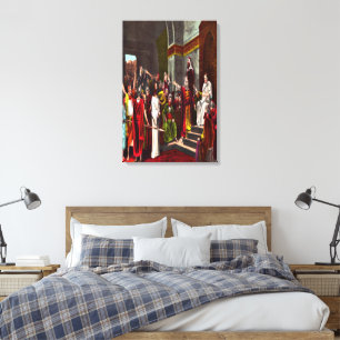 Jesus and Pilate Wrapped Canvas