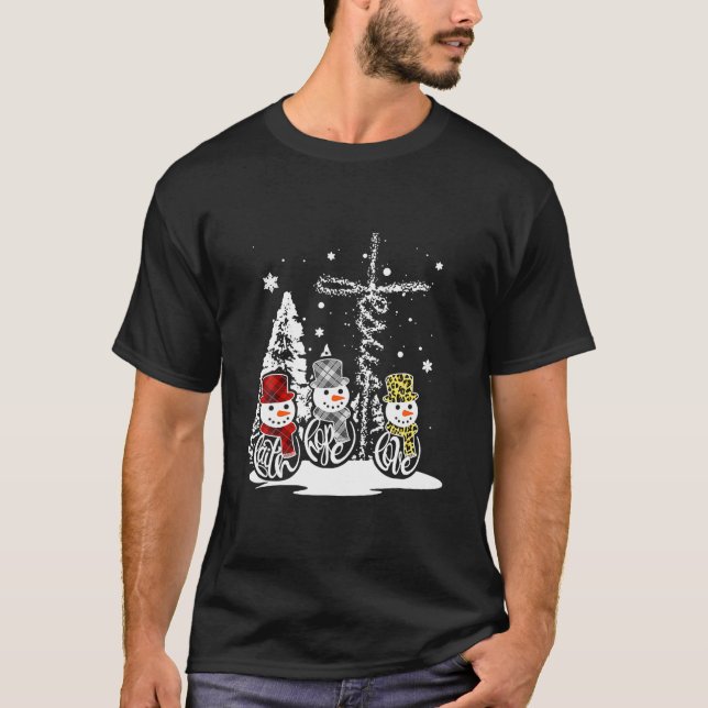 Jesus And Santa Playing Chess Merry Chessmas Chris T-Shirt (Front)