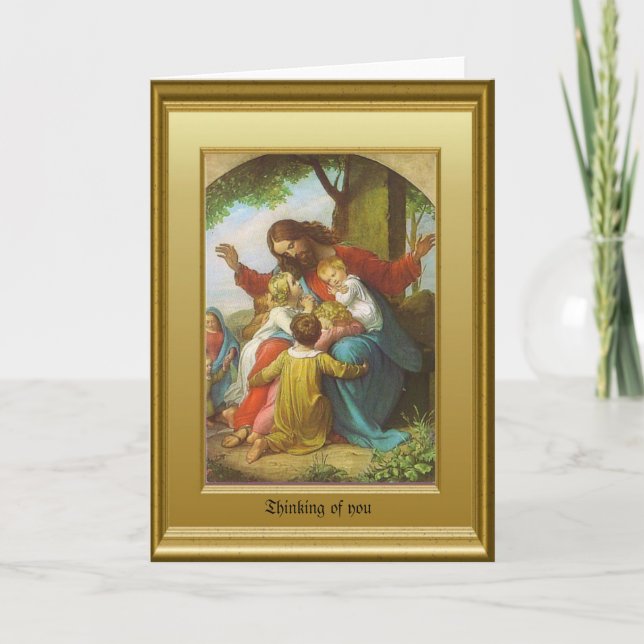 Jesus and the children card (Front)
