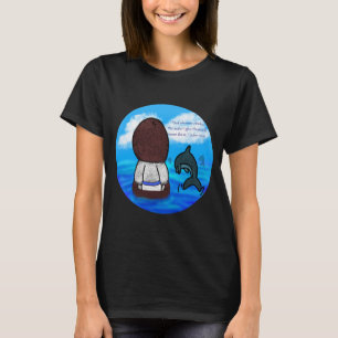 Jesus and The Dolphins with Background T-Shirt