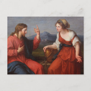 Jesus and the Woman at the Well Postcard