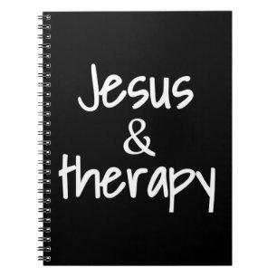 Jesus And Therapy Christian Humour For Christian C Notebook