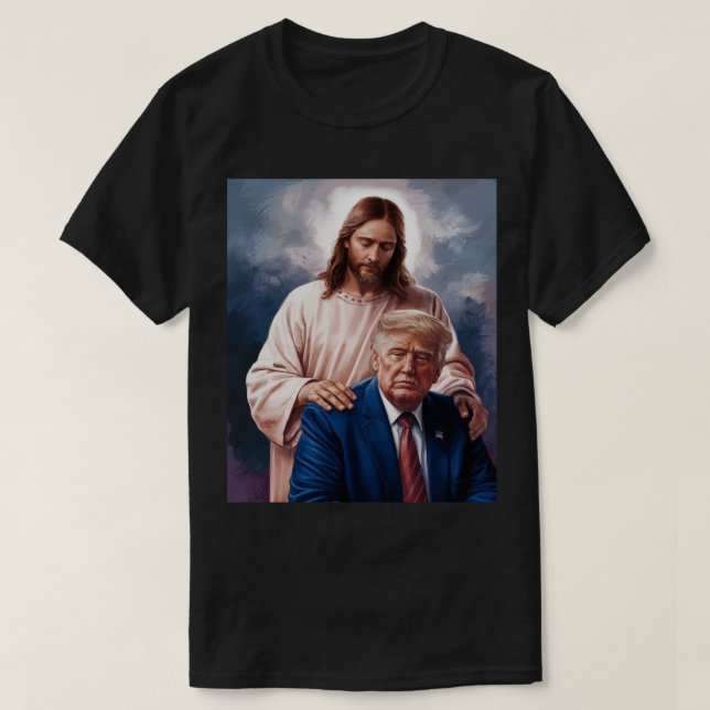 Jesus and Trump  T-Shirt (Design Front)