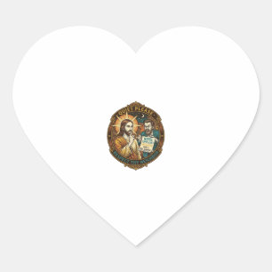 Jesus Angry Neighbor Noise Complaint Loud Party Co Heart Sticker