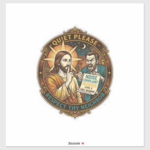 Jesus Angry Neighbour Noise Complaint Loud Party C