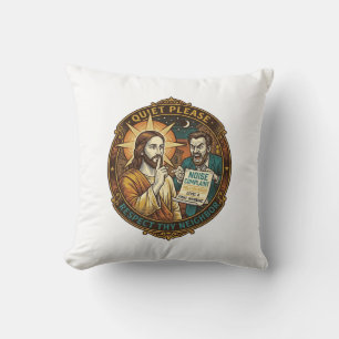 Jesus Angry Neighbour Noise Complaint Loud Party C Cushion