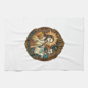 Jesus Angry Neighbour Noise Complaint Loud Party C Tea Towel