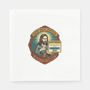 Jesus Annoying Accept Cookies Pop Up Internet Brow Napkin