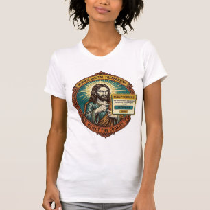 Jesus Annoying Accept Cookies Pop Up Internet Brow T-Shirt