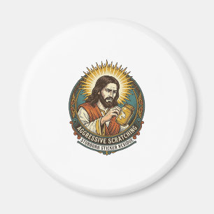 Jesus Annoying Peeling Sticker Paper Residue Shop Magnet