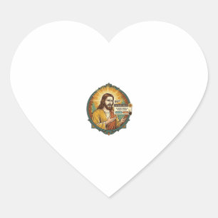 Jesus Annoying Software Update Pop Up Office Humou Heart Sticker