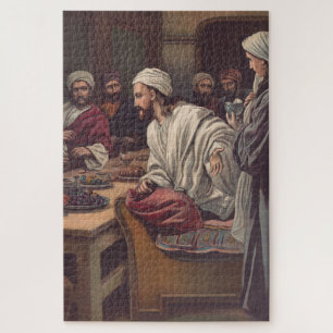 Jesus anointed in Bethany Jigsaw Puzzle