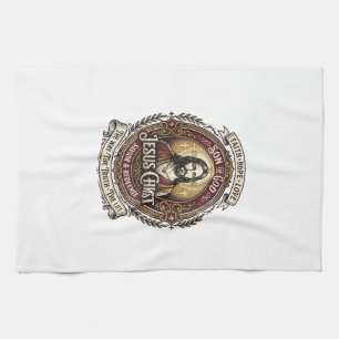 Jesus Antiques Heirloom Graphic Tee Christian Art_ Tea Towel
