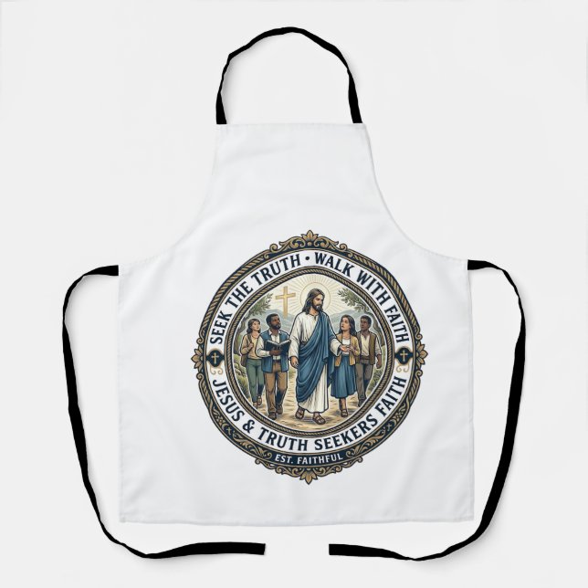 Jesus Apologetics Theology Nerd Shirt Faith Based  Apron (Front)
