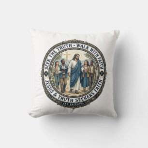 Jesus Apologetics Theology Nerd Shirt Faith Based Cushion