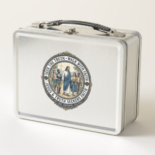 Jesus Apologetics Theology Nerd Shirt Faith Based Metal Lunch Box