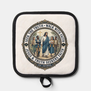 Jesus Apologetics Theology Nerd Shirt Faith Based Pot Holder