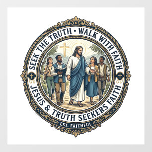 Jesus Apologetics Theology Nerd Shirt Faith Based Window Cling
