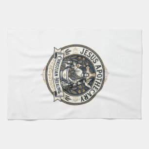 Jesus Apothecary Christian Healing Jesus Apothecar Tea Towel