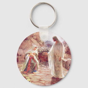 Jesus Appears To Mary Magdalene Key Ring