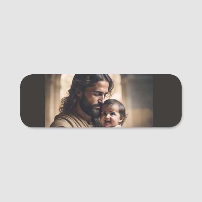 Jesus art name tag (Front)