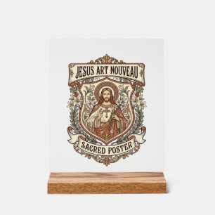 Jesus Art Nouveau Sacred Poster Jesus Art Nouveau 