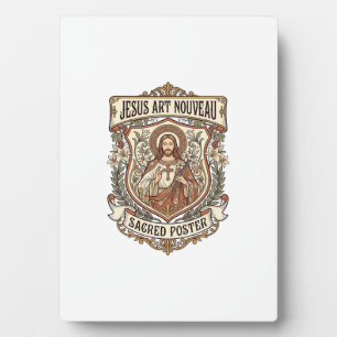 Jesus Art Nouveau Sacred Poster Jesus Art Nouveau  Plaque