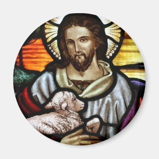 Jesus as The Good Shepherd Portrait Magnet