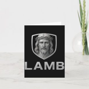 Jesus As The Lamb Iconic Christian Image  Card