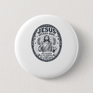 Jesus ASL Deaf Community Inclusion Shirt Christian 6 Cm Round Badge
