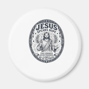 Jesus ASL Deaf Community Inclusion Shirt Christian Magnet