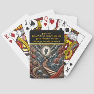 Jesus at Heaven’s Gate - John 10:9 Artwork Playing Cards